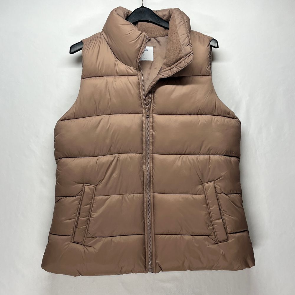 Old Navy Women's Tan Puffer Vest